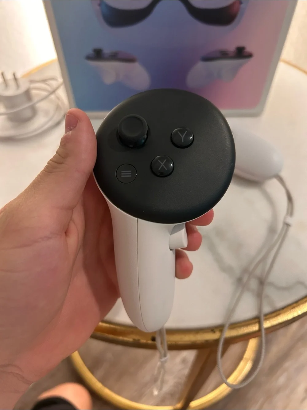Meta Quest 3s VR Headset with White Controllers